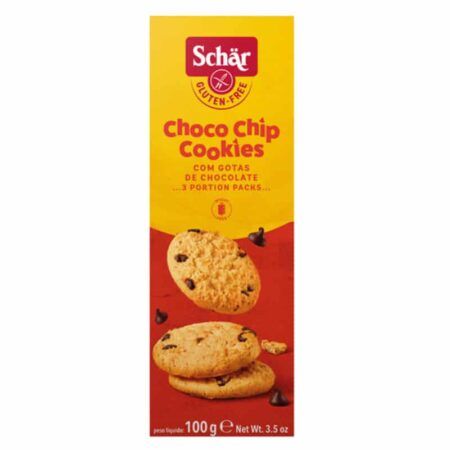 Schar Choco Chip Cookies Μπισκότα Με Κομματάκια Σοκολάτας ΧΓ 100gr