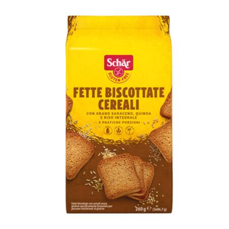 Schar Fette Biscottate Cereali Φρυγανιές Ολικής ΧΓ 260gr