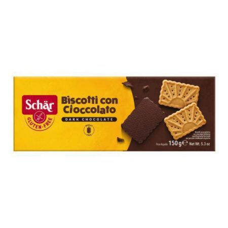 Schar Μπισκότα Βουτύρου Πτι με Επικάλυψη Μαύρης Σοκολάτας 150gr