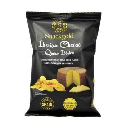 Snackgold Gourmet Potato Chips Iberian Cheese Flavor 125gr