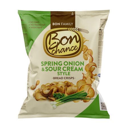 Bon Chance Spring Onion Sour Cream Bread Crisps 120gr