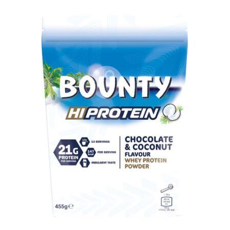 Bounty Hi Protein Chocolate Coconut Whey Protein Powder 455g
