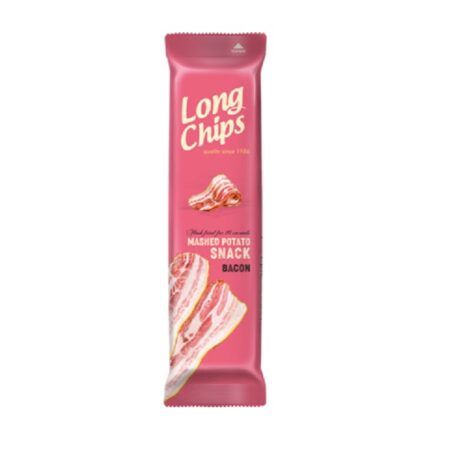 Long Chips Mashed Potato Snack Bacon 75gr