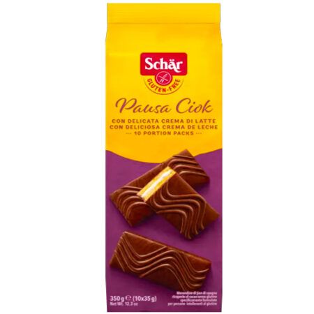 Schar Pausa Ciok Σοκολατένια Κέικ Με Γέμιση Κρέμα Γάλακτος 350gr