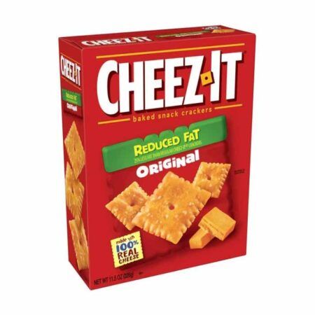 Kelloggs Cheez It Reduced Fat Original Baked Snack Cheese Crackers 326gr