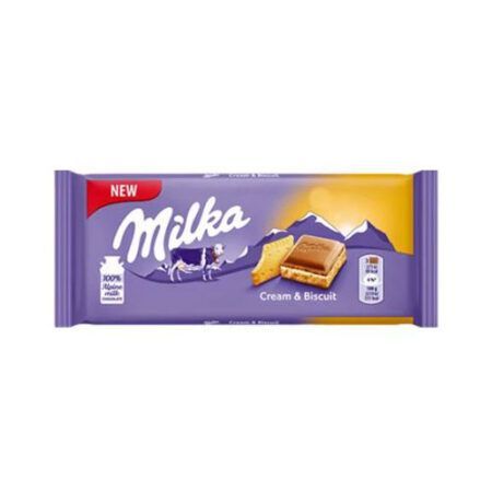 Milka Σοκολάτα Γάλακτος Cream Biscuit 100gr
