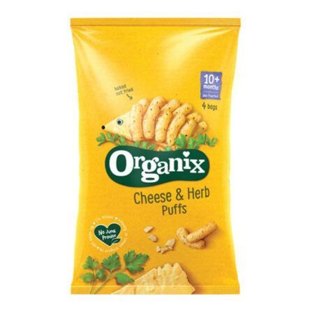 Organix Cheese Herb Puffs ΧΓ 4x15gr