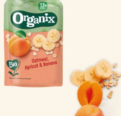 Organix Oatmeal Apricot Banana 100gr 1