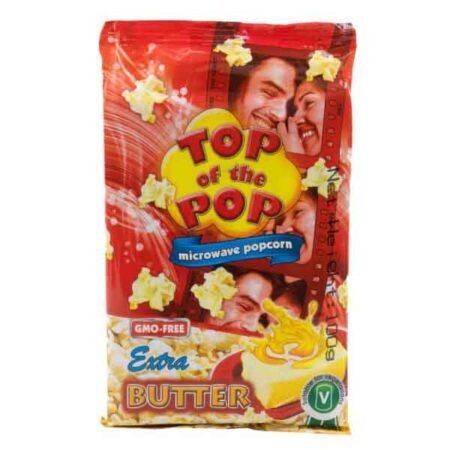 Top Of The Pop Extra Butter Flavour Microwave Popcorn 100gr