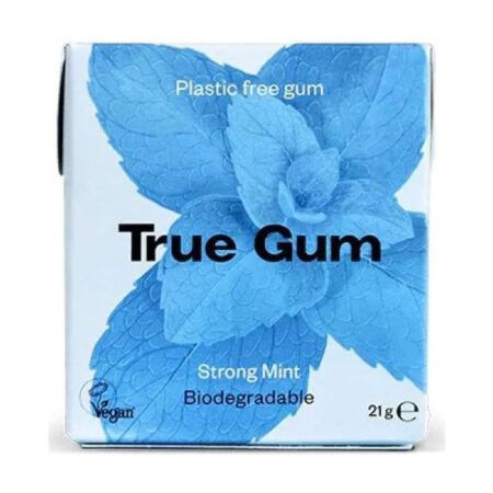 True Gum Τσίχλες Με Γεύση Strong Mint Χωρίς Ζάχαρη 21gr
