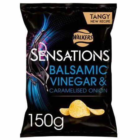 Walkers Sensations Balsamic Vinegar Caramelised Onion Crisps 150g