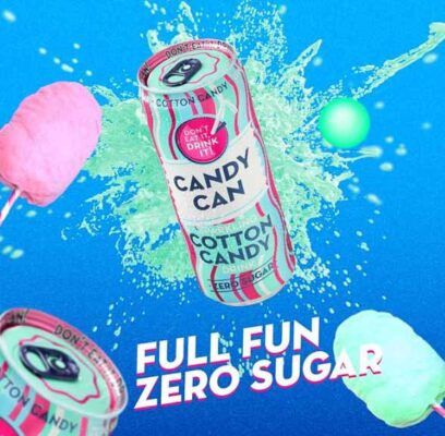 Candy Can Cotton Candy Zero Sugar ΧΓ 330ml 2