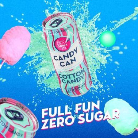 Candy Can Cotton Candy Zero Sugar ΧΓ 330ml 2
