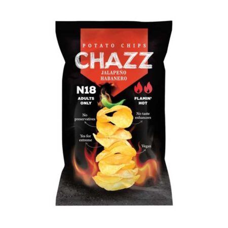Chazz Potato Chips Jalapeno and Habanero 90gr