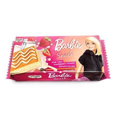 Freddi Dolciaria Barbie Mini Cake Strawberry Yogurt 25gr