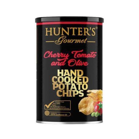 Hunters Gourmet Potato Chips Cherry Tomato Olive ΧΓ 150gr