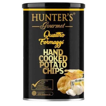 Hunters Gourmet Potato Chips Quattro Formaggi ΧΓ 150gr