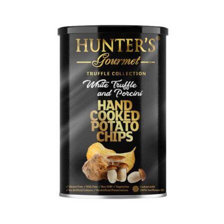 Hunters Gourmet Potato Chips White Truffle Porcini ΧΓ 150gr