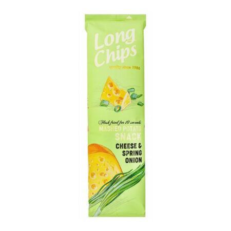 Long Chips Mashed Potato Snack Cheese Onion 75gr