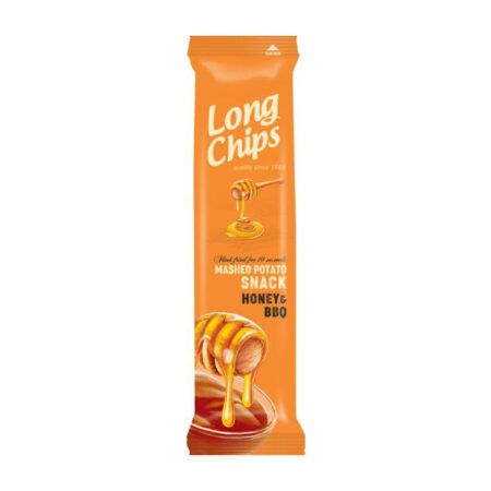 Long Chips Mashed Potato Snack Honey BBQ 75gr